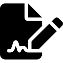 half black and half white circular icon